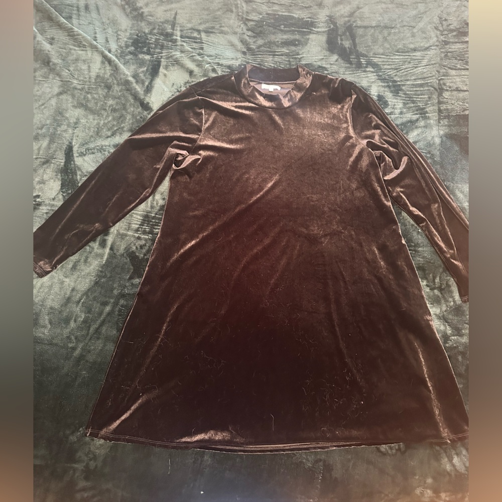 Maurices Black Velvet Dress